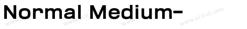 Normal Medium字体转换